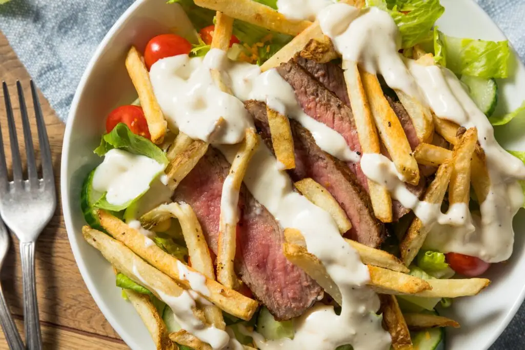 Homemade Pittsburgh Salad with Steak